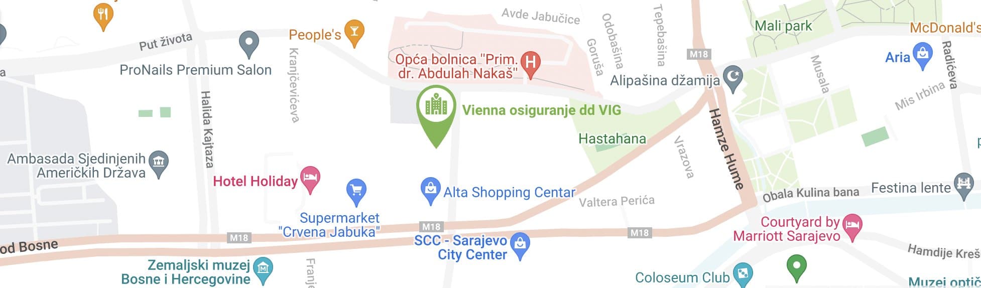 Lokacija - Vienna osiguranje dd VIG